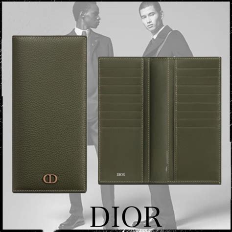 dior vertical bifold wallet